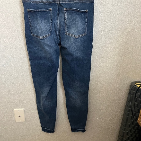 SPANX Blue Skinny Jeans with Stretch Fit - Picture 3 of 4